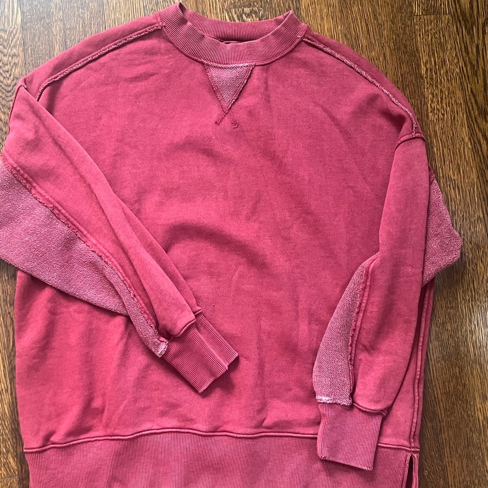 Aerie cozy Oversized Red Sweater